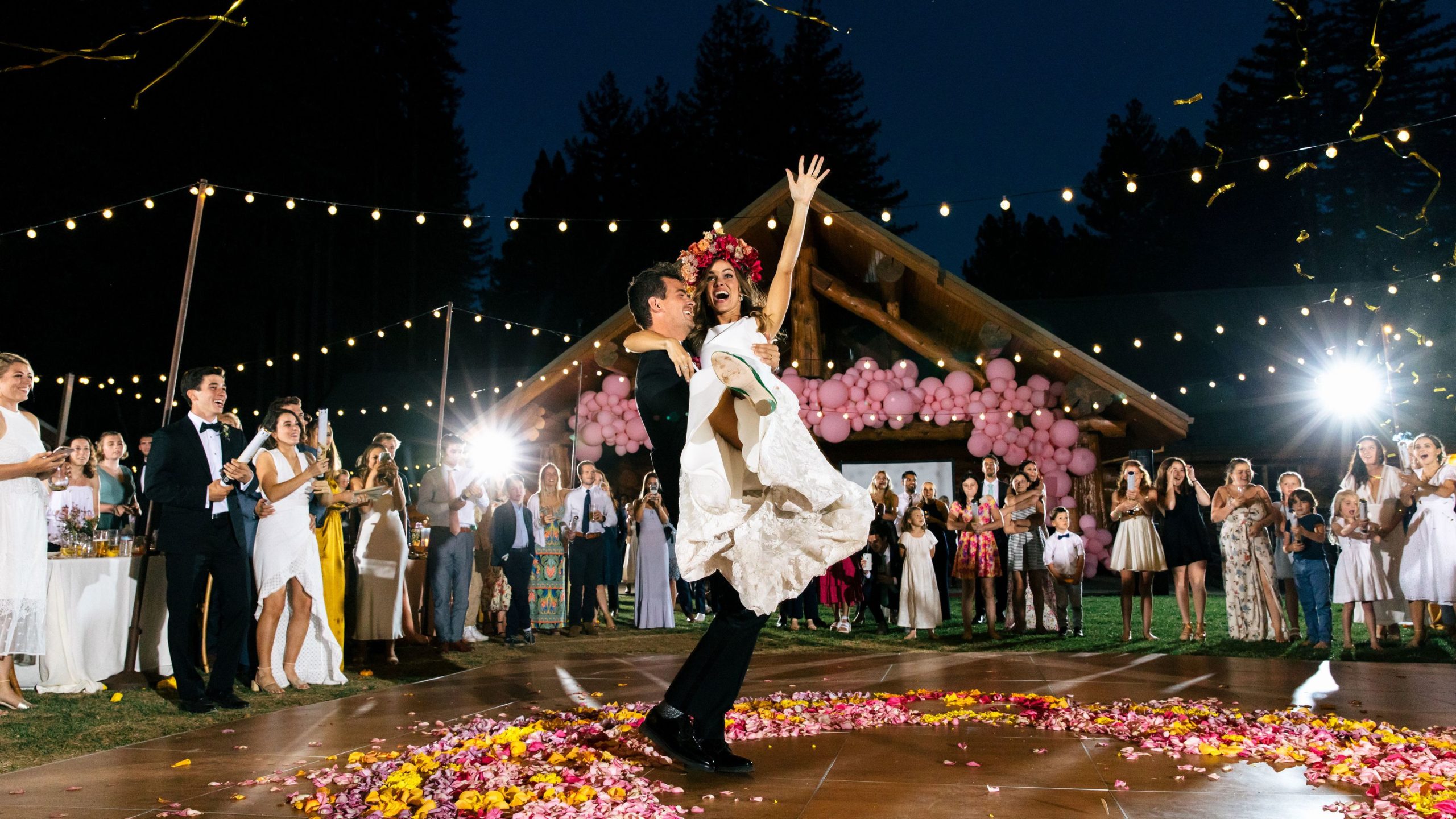 Dancefloor blue wedding dj sunshine coast reception